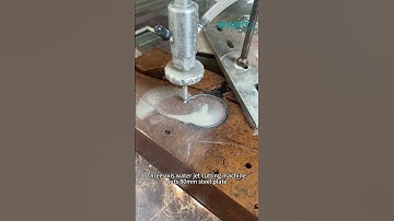 WAMIT Three axis water jet cutting machine cuts 80mm steel plate