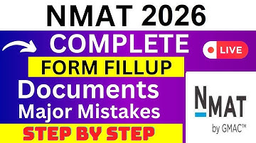 NMAT 2026 Application Form - NMAT Registration 2026| How To Fill NMAT 2026 Application Form