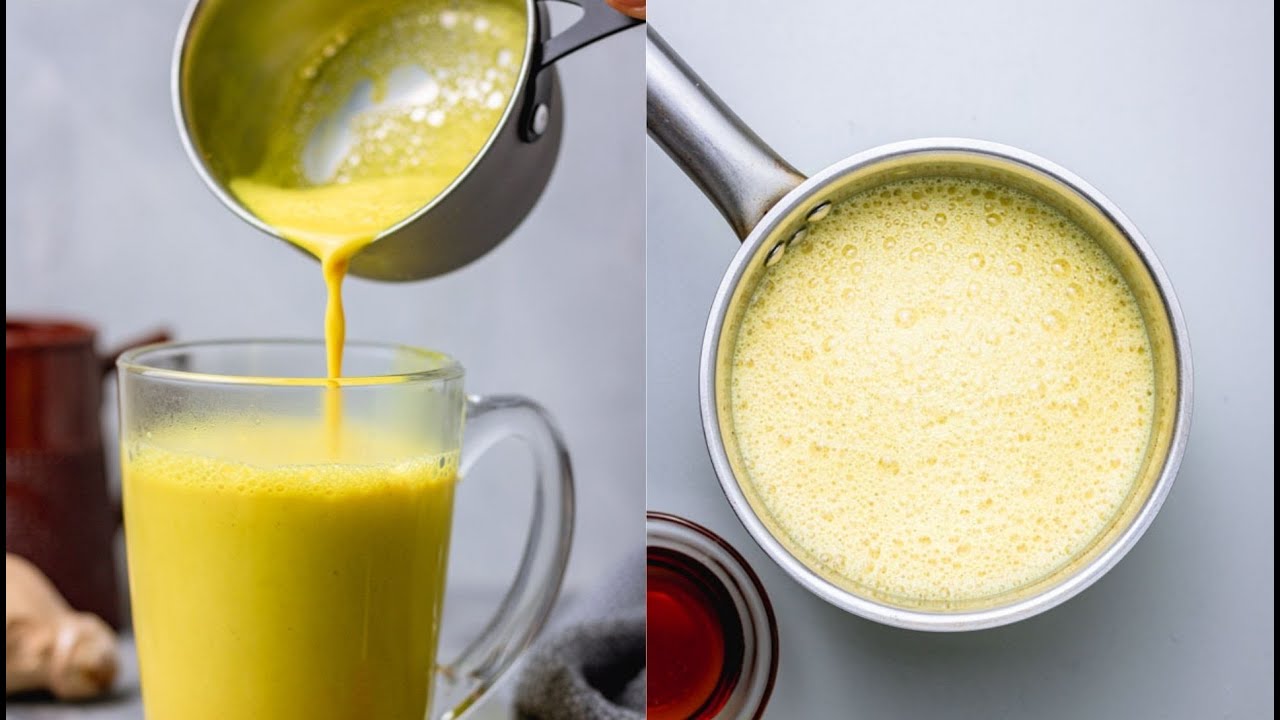 Turmeric Milk (for better sleep) Golden Milk Recipe anti