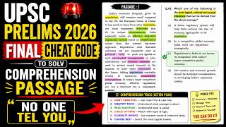 😱 FINAL CSAT CHEAT CODE UPSC PRELIMS 2026 #ias #upscprelims #upsc