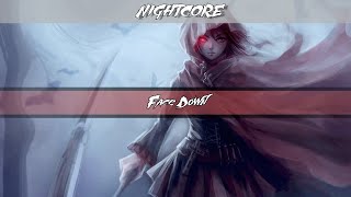 Nightcore - Face Down (Lyric Video)