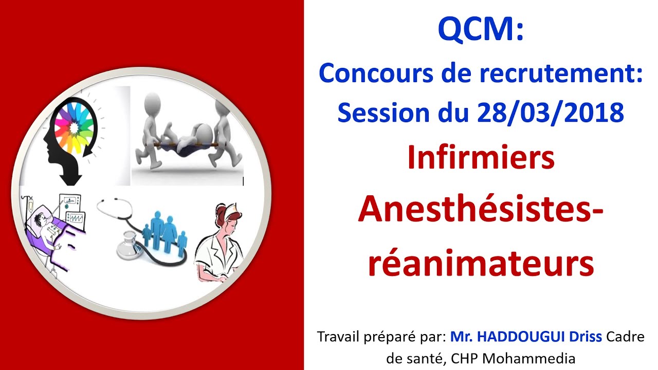 QCM: Anesthésie-réanimation:  Retrouvez l'énoncé de l'épreuve dans le d