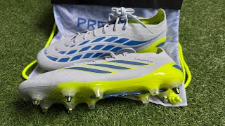 PREDATOR ELITE Soft Ground Football Boots Crystal Sky / Ray Blue / Team Solar Yellow 2 screenshot 1