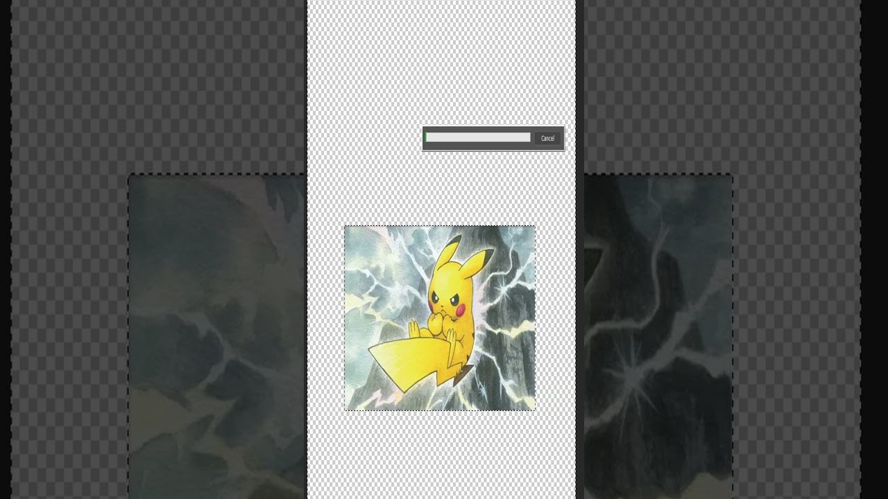Extending Pokemon Card Art with Photoshop AI - PIKACHU 2