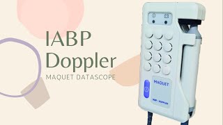 IABP Doppler Maquet Datascope | How to use | Overview | Operation | Wealth