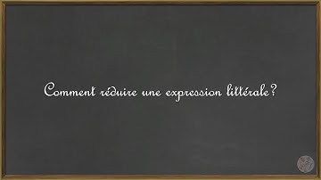 Réduire une expression littérale (MEILLEURE QUALITE DE LA VIDÉO ICI : https://youtu.be/ODKvxy3SerAK)