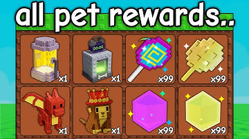 Unlocking ALL Pet Rewards In Grow a Garden