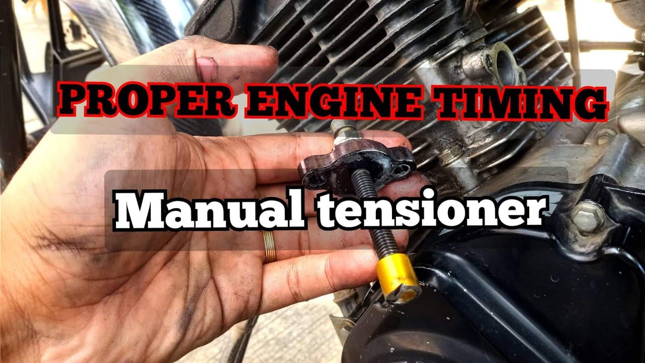 Raider 150 Manual tensioner update /proper engine timing YouTube