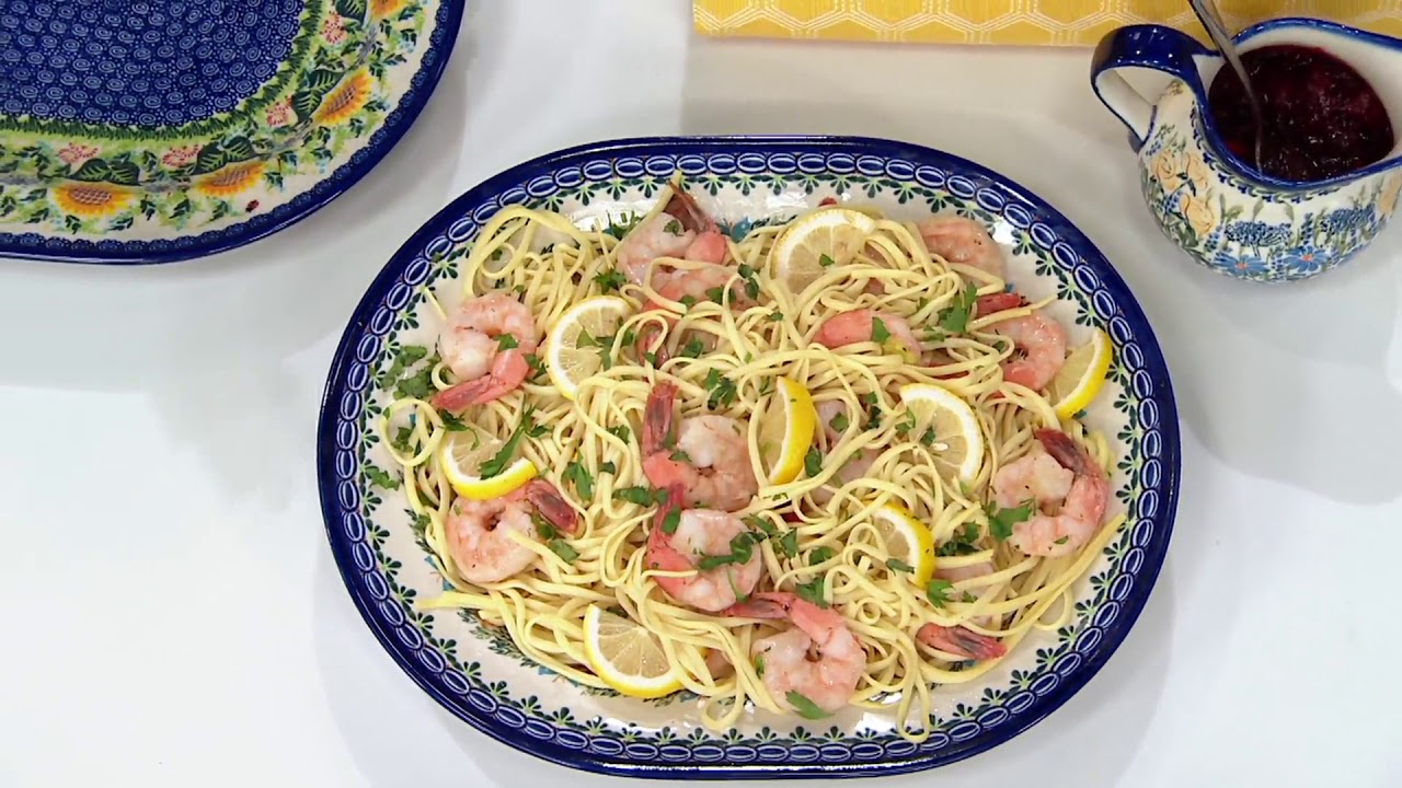 Lidia's Polish Pottery Hand-Painted Large Oval Platter on QVC