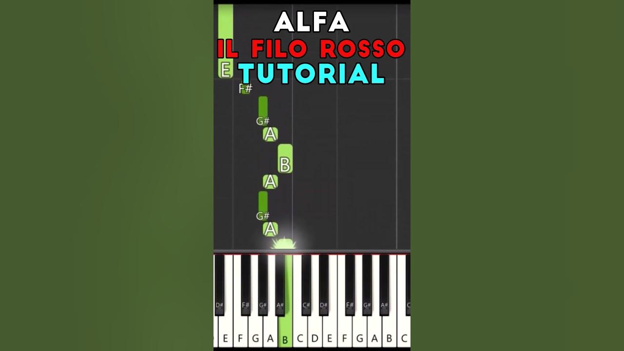 IL FILO ROSSO - ALFA - tutorial ritornello (mano destra) pianoroll #tutorial #ritornellipop IL FILO ROSSO - ALFA - tutorial ritornello (mano destra) pianoroll #tutorial #ritornellipop