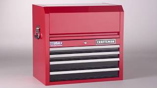 Craftsman Heavy Duty 4 Drawer Red Steel Tool Chest 26 In W X 24 5