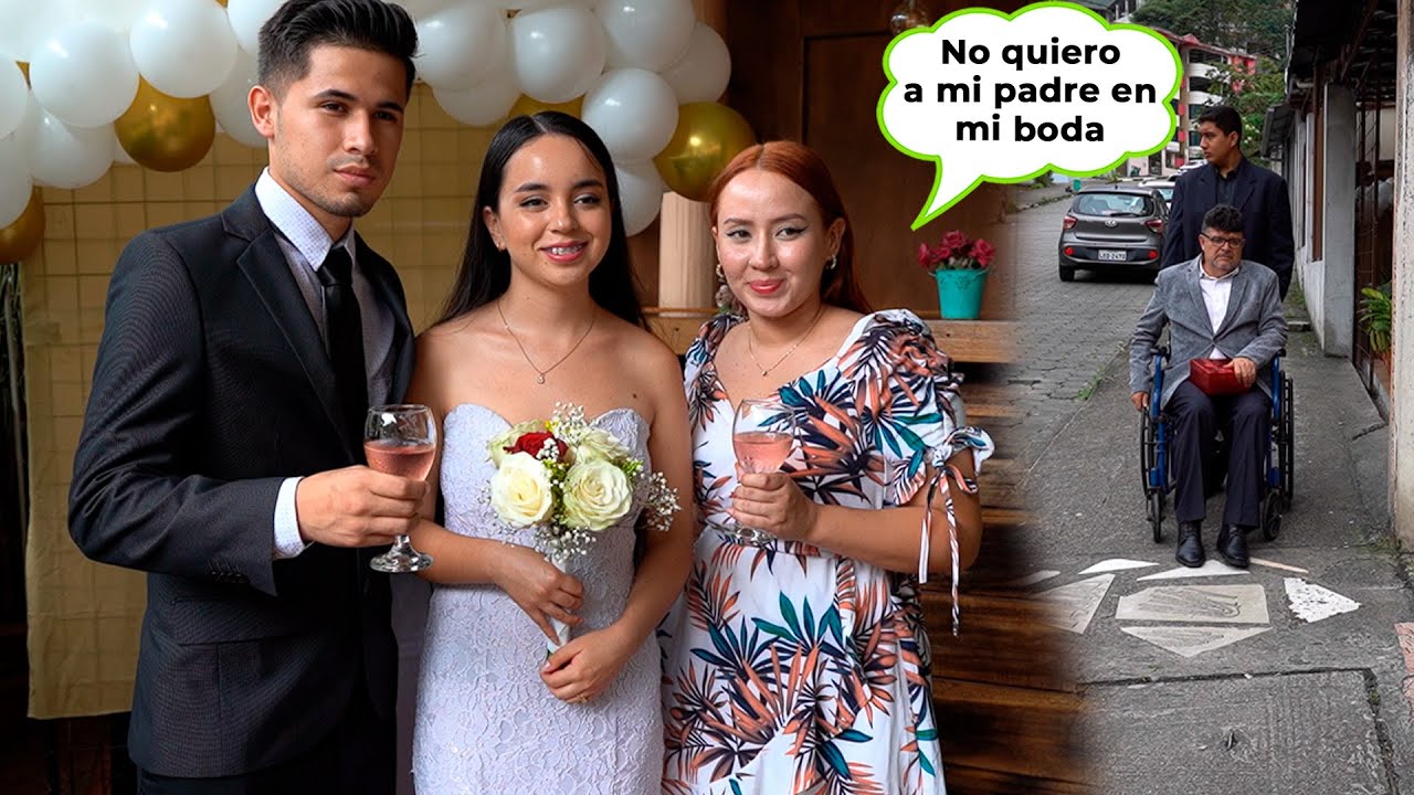 Padre en silla de ruedas no es invitado a la boda de su hija.