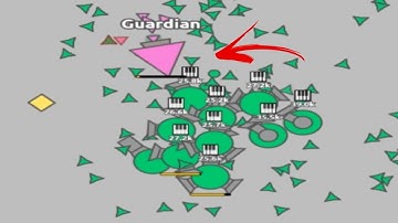 Diep.io multiboxing 1 Ranger 7 Tri-Trapper 2 Auto Trapper / fight Guardian Boss (4TDM)