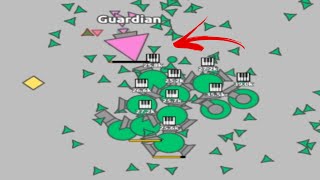 Diep.io multiboxing 1 Ranger 7 Tri-Trapper 2 Auto Trapper / fight Guardian Boss (4TDM) screenshot 5