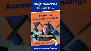 Mastering Accessible Headings #shortsyoutube
