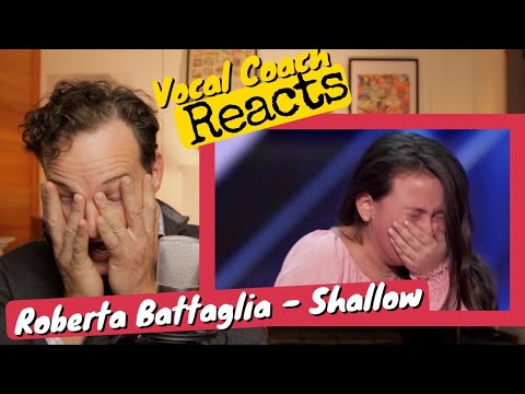 Vocal Coach REACTS – 10-Year-Old Roberta Battaglia Sings Lady Gaga's "Shallow" GOLDEN BUZZER!