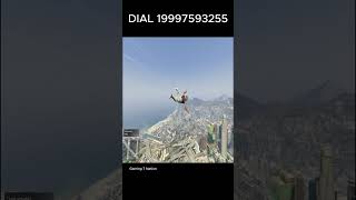 GTA V Skyfall Cheat Activated! 🚀💥| Epic Mid-Air Mayhem #shorts #short #trending #shortvideo