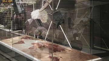 Planet 1 window display / fabrication printing & installation by www.boldea.com.my