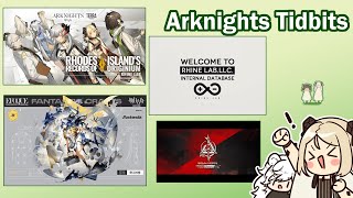 [ Arknights ] : AK Tidbits | Rhine Lab Comic, CC#12 and Astesia Outfit!