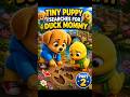 Tiny Puppy Searches for Duck Mommy 🐶🐥 | Emotional Pixar Animation #shorts #puppy  #3danimation