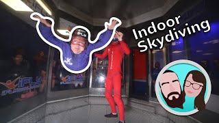 "looks scarier than it is" - Our indoor skydive with ifly + outtakes