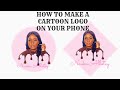 HOW TO MAKE A CARTOON LOGO ON YOUR PHONE -PICSART (BEGINNER FRIENDLY)  || NAAKU ALLOTEY