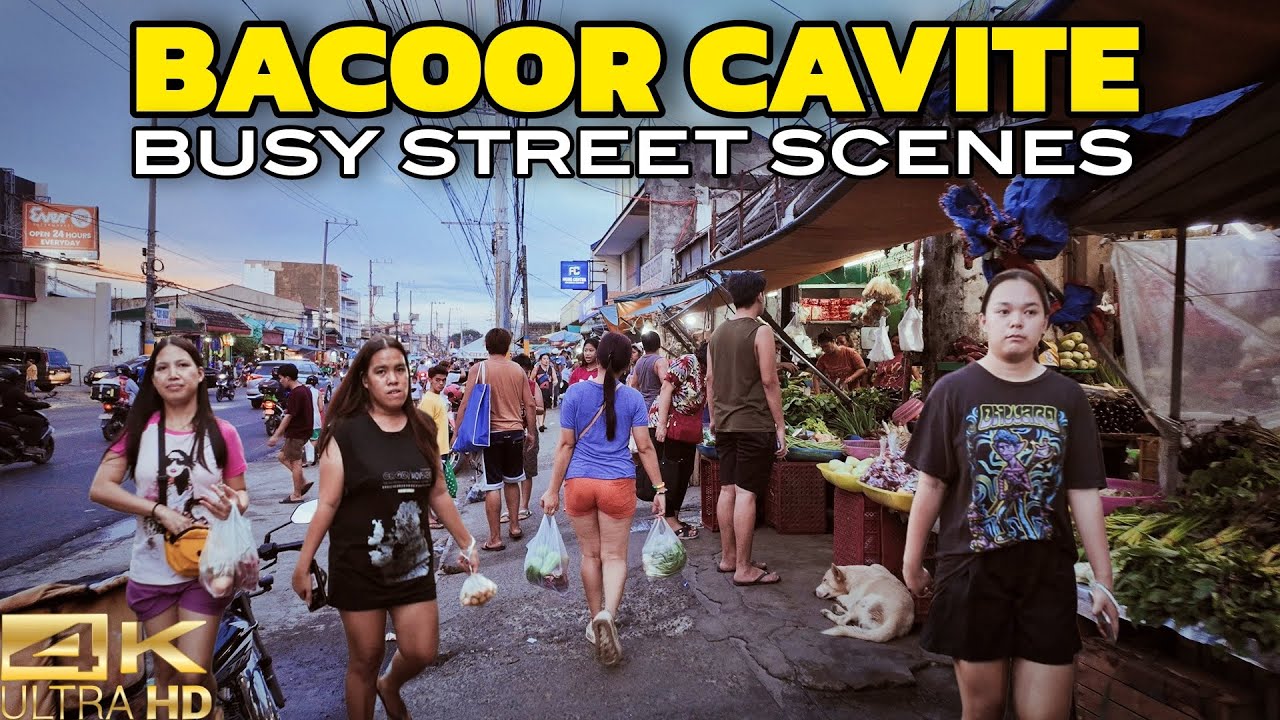 Walking Busy Streets of Bacoor Cavite Philippines [4K]