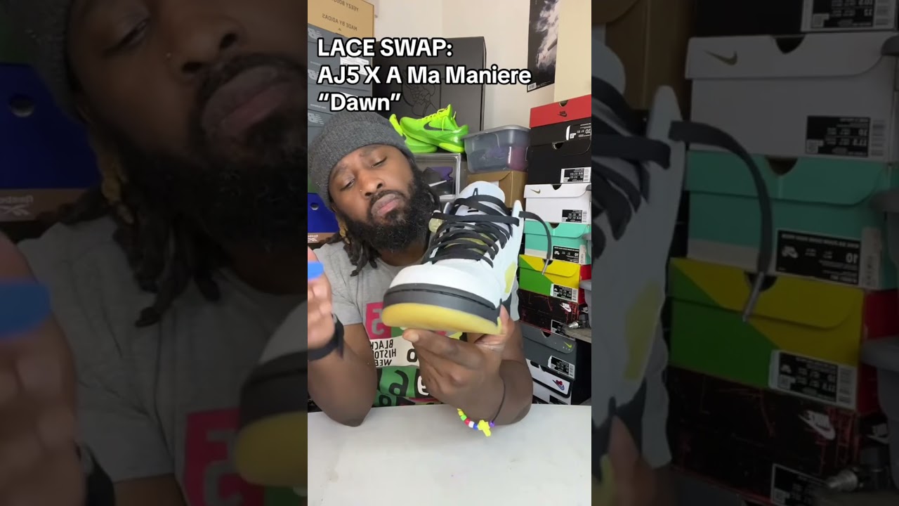 LACE SWAP | A Ma Maniere Jordan 5 “Dawn” | The Sneaker Teacher