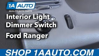 How to Replace Interior Light Dimmer Switch 98-12 Ford Ranger