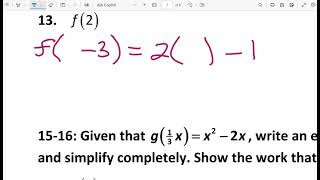 Alg 2 Practice 10B