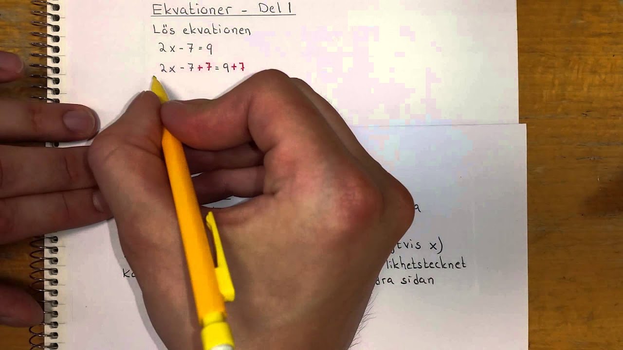 Ma2a Ekvationer - Del 1