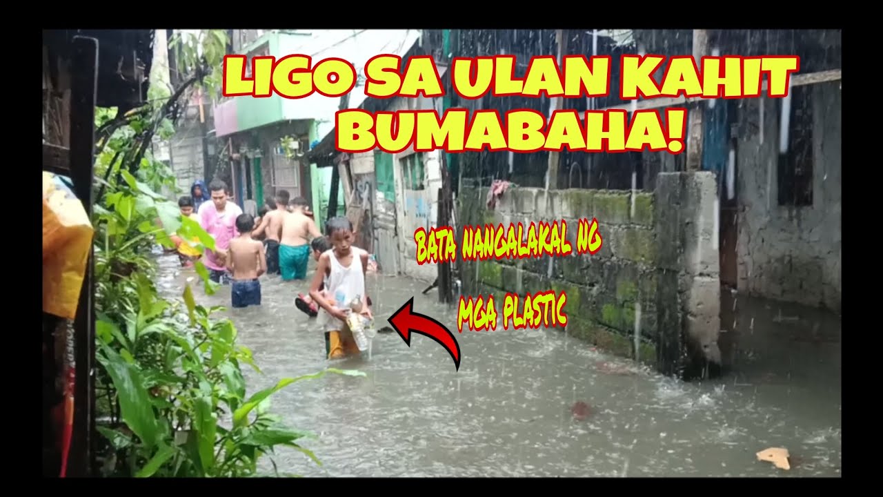 ANG LAKAS NG ULAN/MATANDA AT MGA BATA NAG SI LIGO NA  #rain #trending #viral