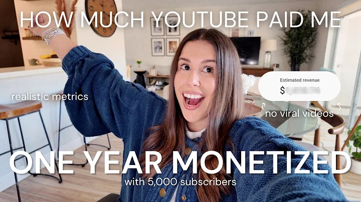 HOW MUCH YOUTUBE PAID ME | 1 year monetized with 5,000 subscribers (+ tips for small youtubers)