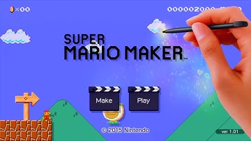Super Mario Maker - Playable Opening Title (Reversed)