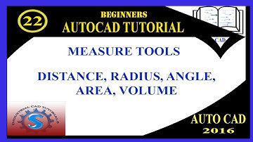 DISTANCE || RADIUS || ANGLE || AREA || VOLUME || BASIC TUTORIALS FOR BEGINNERS || AUTO-CAD 2016
