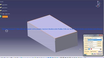 Catia V5 Powerful Tricks #132|Custom Axis System|Axis Rotation with Control Surface