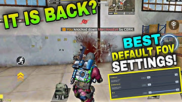 THIS DEFAULT FOV SENSITIVITYHELPS TO IMPROVE YOURAIANACURACY IN BATTLE ROYAL| CODM