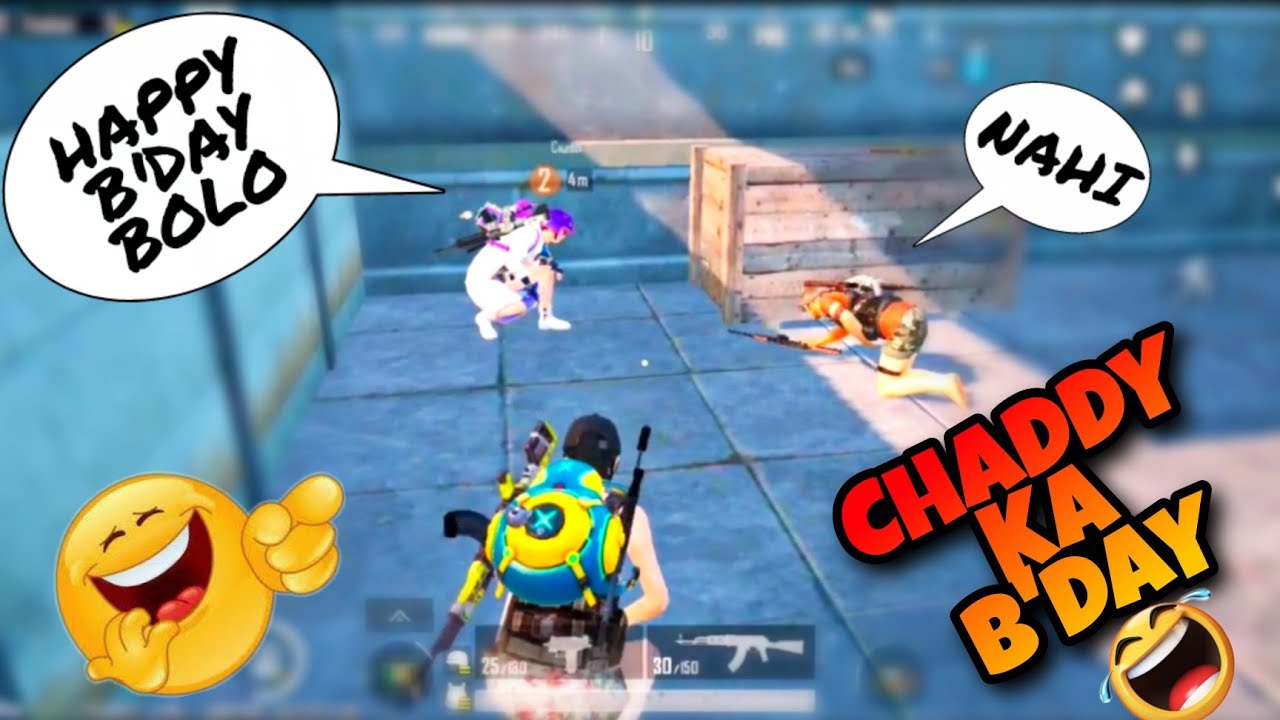 CHADDY KA BIRTHDAY🎂funny bgmi Commentry || OP CHIKU ||
