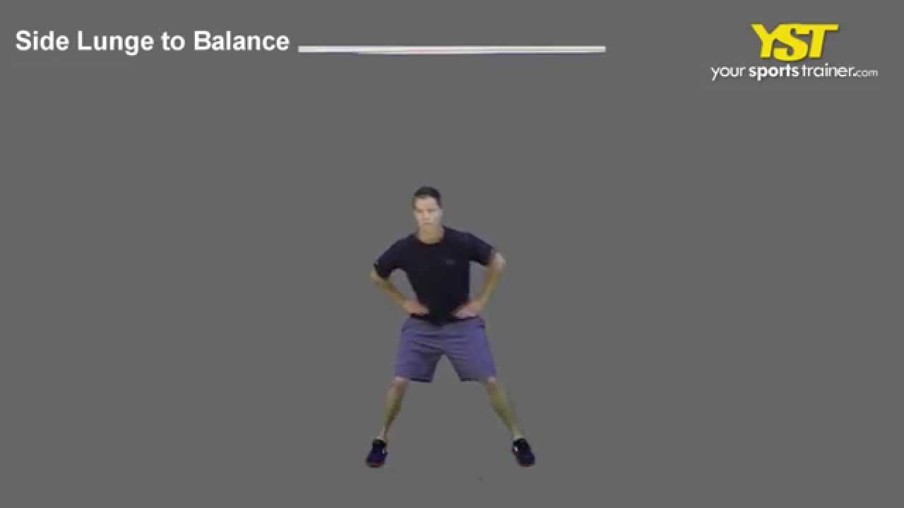 Side Lunge to Balance YouTube