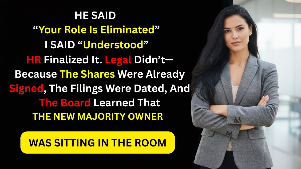 My CEO Fired Me — The Board Meeting Where I Became the Owner  