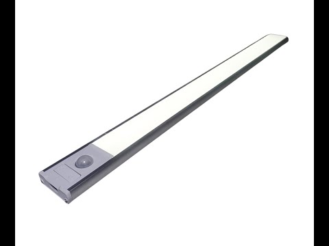 Портативна лампа з датчиком руху та usb зарядкою 40cm HYSS 400, видео 1