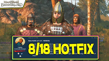 AI LORDS & SOUND BUGS FIXED in New 1.4.3 Hotfix EXPLAINED! - Mount & Blade II: Bannerlord