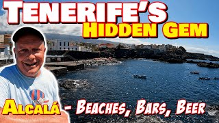 Travel vlog - Exploring TENERIFE's hidden gem - Alcalá's BLACK SAND beaches, pools, and oceanfront eats!