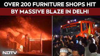 Delhi Fire | Massive Blaze Engulfs Furniture Market In Delhi's Shastri Park