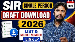How to Download the SIR Draft 2026Download SIR Draft 2026 OnlineSIR Draft Electoral Roll 2026 How to Download the SIR Draft 2026Download SIR Draft 2026 OnlineSIR Draft Electoral Roll 2026