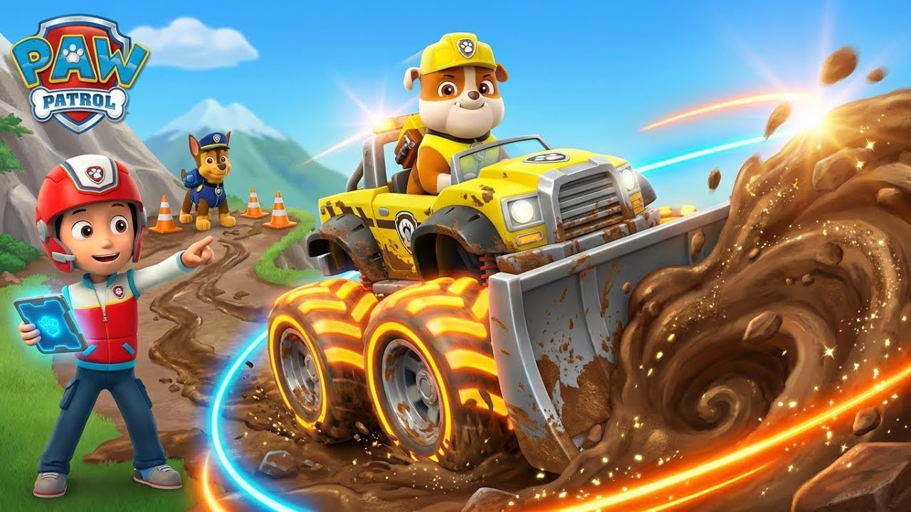 PAW Patrol: Rescue Wheels – The Muddy Mountain Marathon Move! 🏔️🚛 | Monster Truck Rescues!