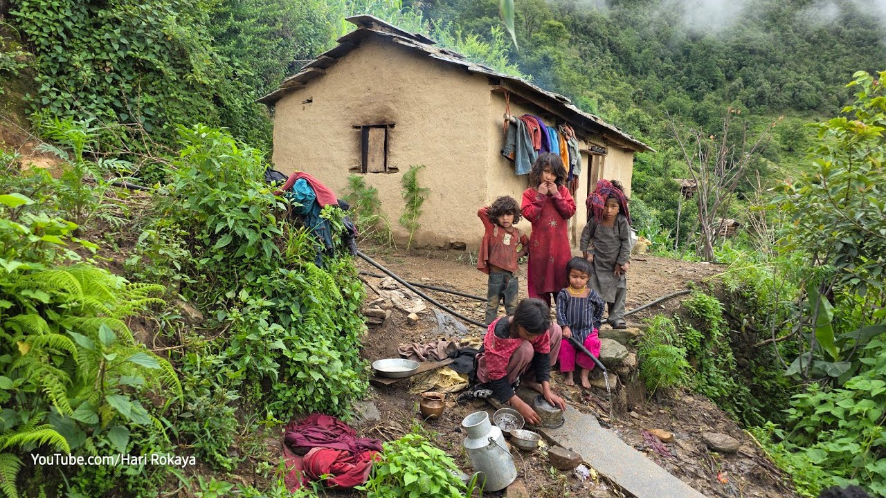 This is Himalayan Nepali Village Traditional Lifestyle | Daily Activities of Nepali Village People 