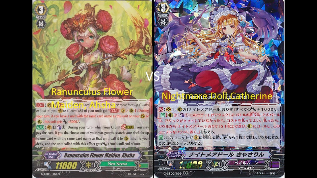 Ranunculus Flower Maiden, ahsha vs Nightmare Doll Catherine