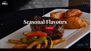 Deli Restaurant Restaurant HTML5 Template        Graeme Astor screenshot 5