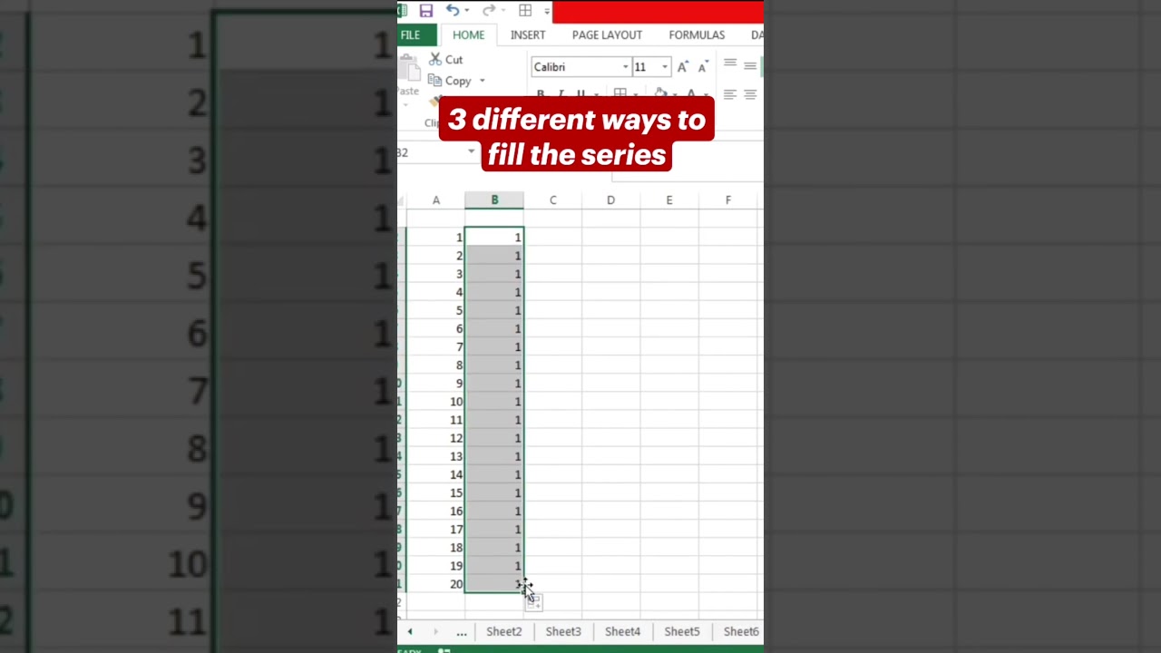 3 different ways to fill the series  | Advance Excel Formula | MyExcelGeeks